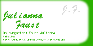 julianna faust business card